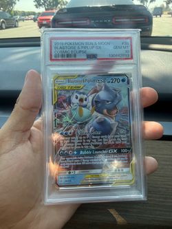 Blastoise and Piplup GX PSA 10 Cosmic Eclipse or Trade