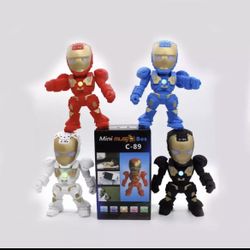 Portable Mini Bluetooth Speakers Wireless Smart Hands Free Speaker Iron Man