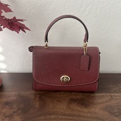 Maroon Coach Bag