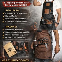  Hacemos Delantales De Cuero Personalizados.Un Excelente Regalo