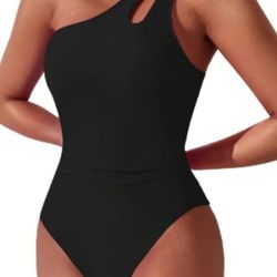 New One Shoulder Tummy Control Swimsuit 