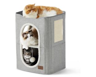 2 Story Cat House for Indoor Cats
