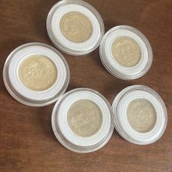 1921 To 1943 Cincuenta Centavos Mexicanos Silver Coin 