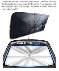 Tesla Windshield  sun shield umbrella