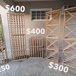 HARDWOOD WINE RACKS - OAK HANDMADE