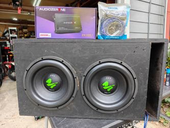 Deaf Bonce 12s with custom ported box amp and wiring kit