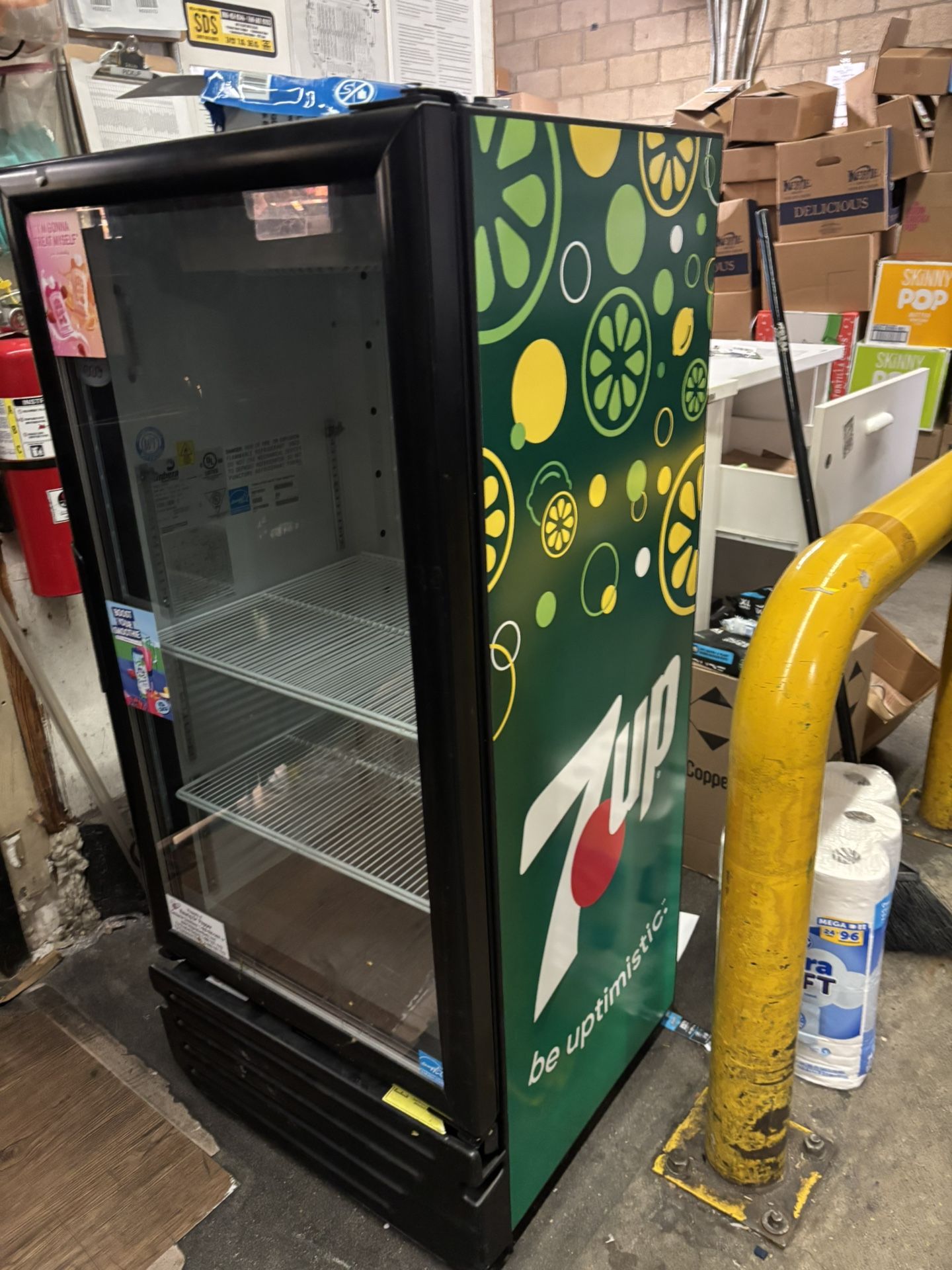 Large 7up Commercial Cooler 