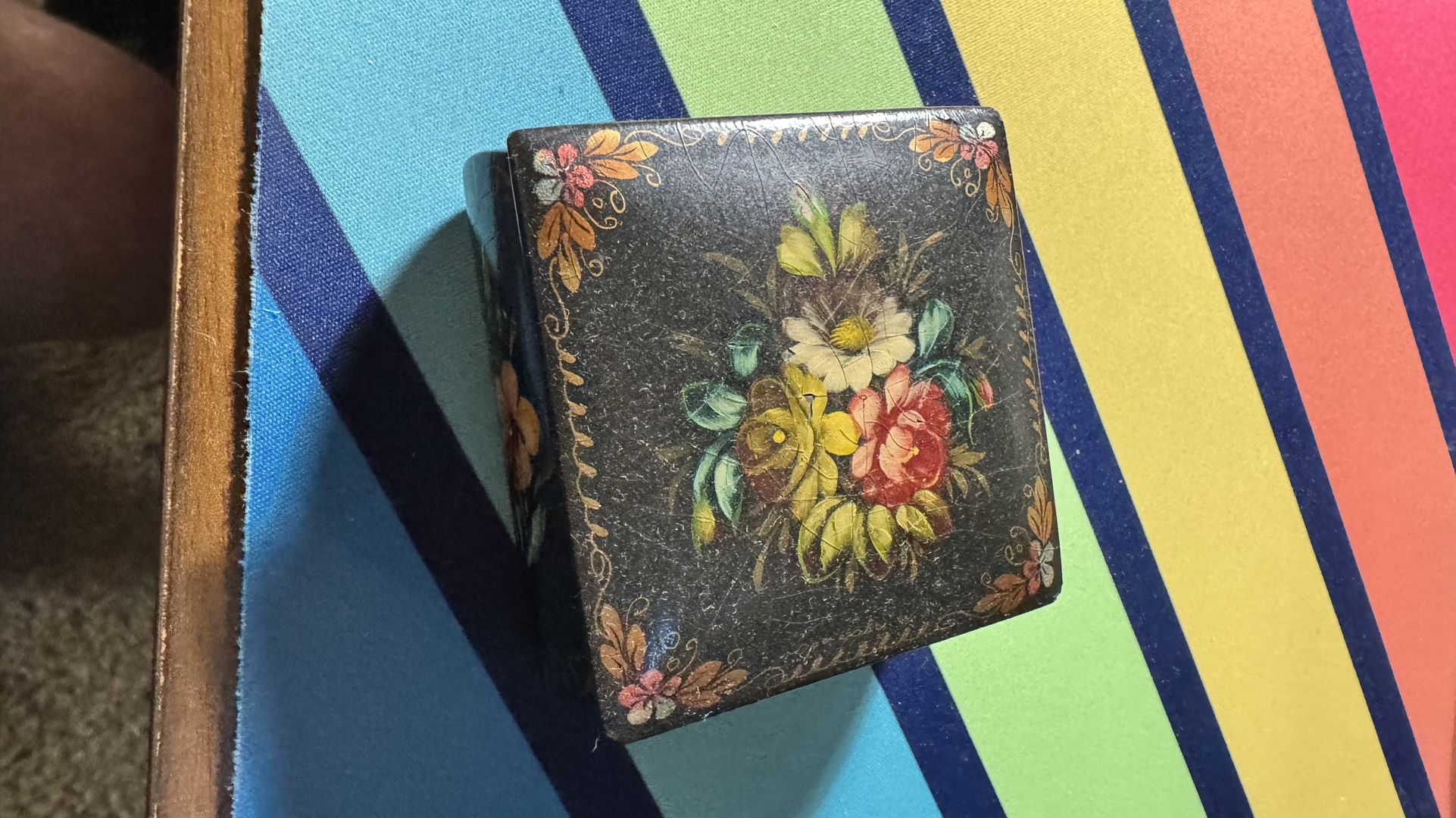 Vintage Russian Lacquer Box 