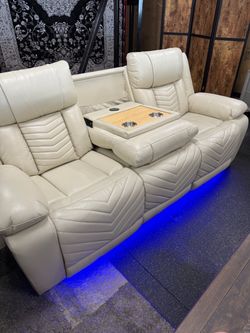 Power Reclining sofa & Power Reclining Love Seat On Sale