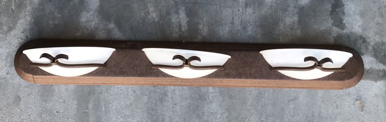 Brown Bathroom Lighting Fixture