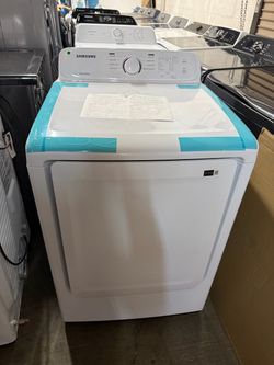 New Samsung - 7.2 Cu. Ft. Gas Dryer with Sensor Dry - White