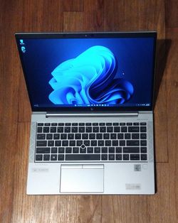 FAST Slim Metal HP EliteBook Laptop Intel Core i7 -10610u 16GB RAM 256GB SSD Webcam x2 USB C Thunderbolt Port Windows 11 Professional