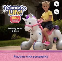 Josie Interactive Unicorn Ride On Toy