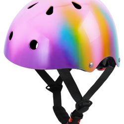 Kids Bike Helmet Color Gradient  Youth Helmet for Kids Ages 3-8-14