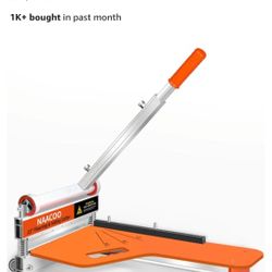 New Laminate/Vinyl Floor Cutter, 13” Vinyl Plank Cutter with Wheel – Just 1 Step Meet Angle&Length Cutting, Flooring Tools - Cuts Laminate Floor