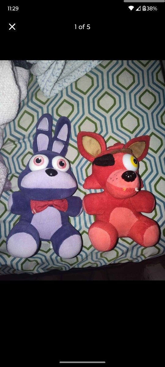 Bonnie And Foxie Plushies