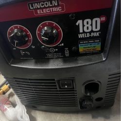 ncoln Electric Weld-Pak 180 Amp MIG Flux-Core Wire Feed Welder, 230V, Aluminum Welder with Spool Gun sold separately