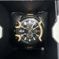 Diesel Griffed Chronograph Two Tone Bracelet Watch, 48mm