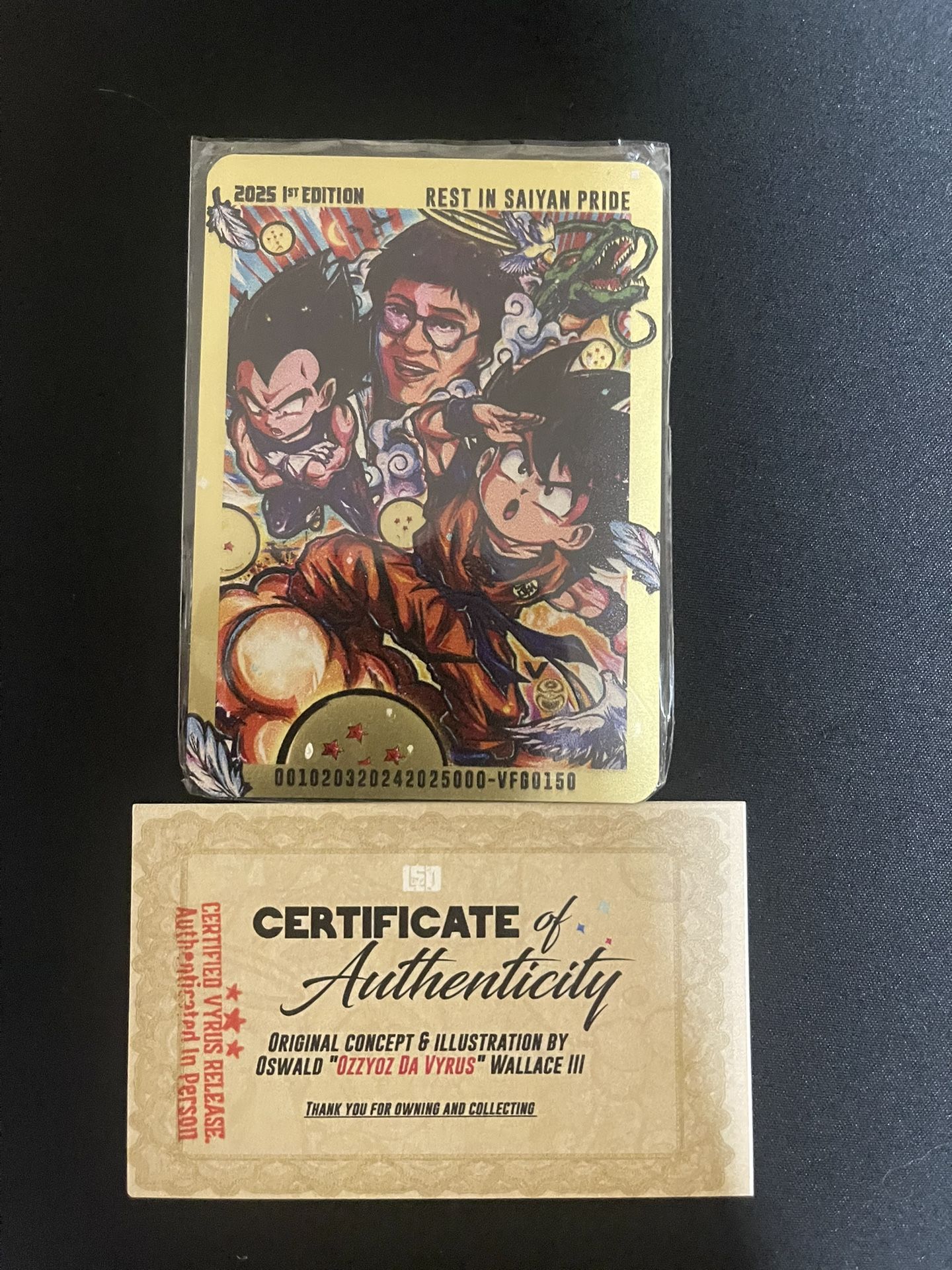 Goku Medal Trading Card