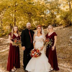 Burgundy Bridesmaids Dresses
