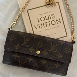 Authentic Louis Vuitton Monogram Wallet Crossbody Bag