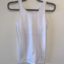 Champion White Fitted Sleeveless Tank Top