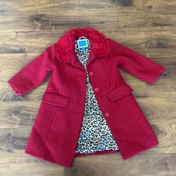 Beautiful red coat for girls size 3T