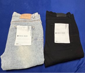 Purple Brand Jeans Bundle Light Wash and Black