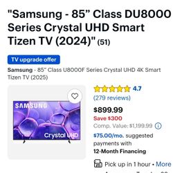 Samsung 85 Inch Smart Tv