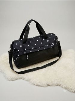 Nike Duffel Bag Black White Polka Dot