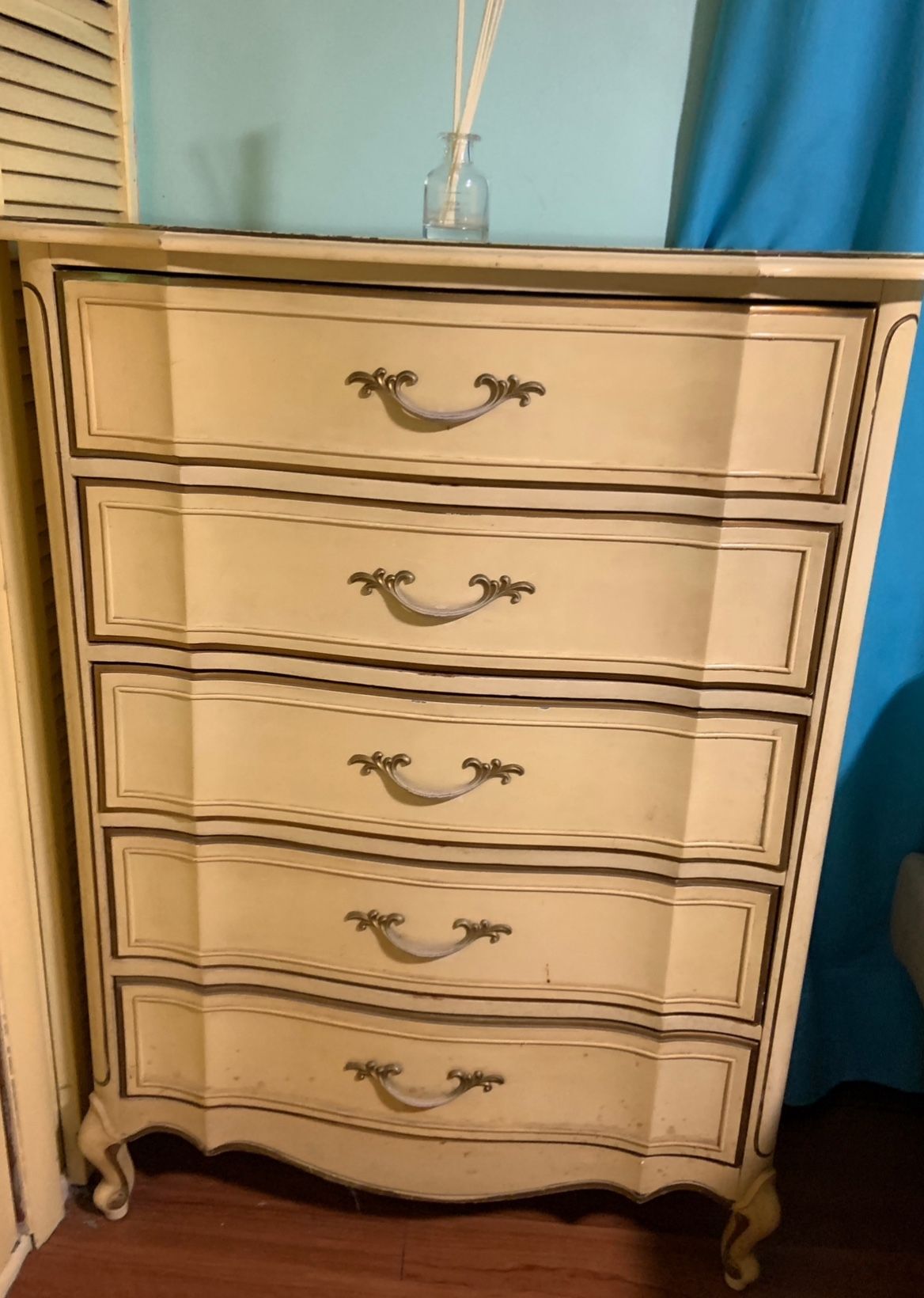 Free Tall Dresser French Provincial 5 Draws
