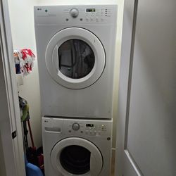 LG Front Load Heavy Duty Large Capacity Washer And Dryer.
