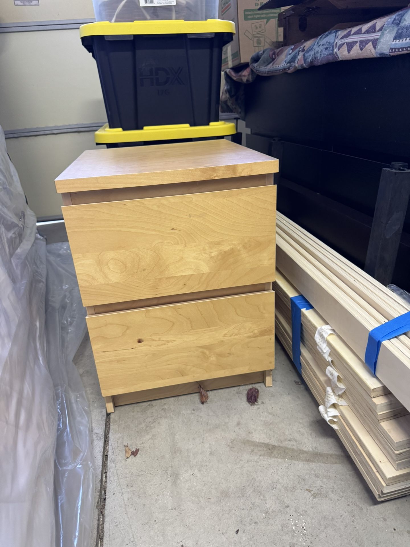 2 Drawer Bedside Table