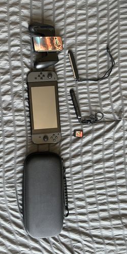 Nintendo switch Grey With Dock, Micro SD 128 Gb, Switch Case, And Sonic Forces 