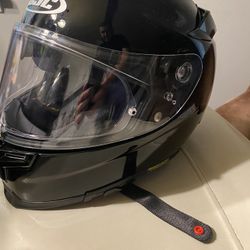 HJC Black Motorcycle Helmet 