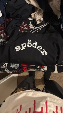 Black Vvs Sp5der Hoodie
