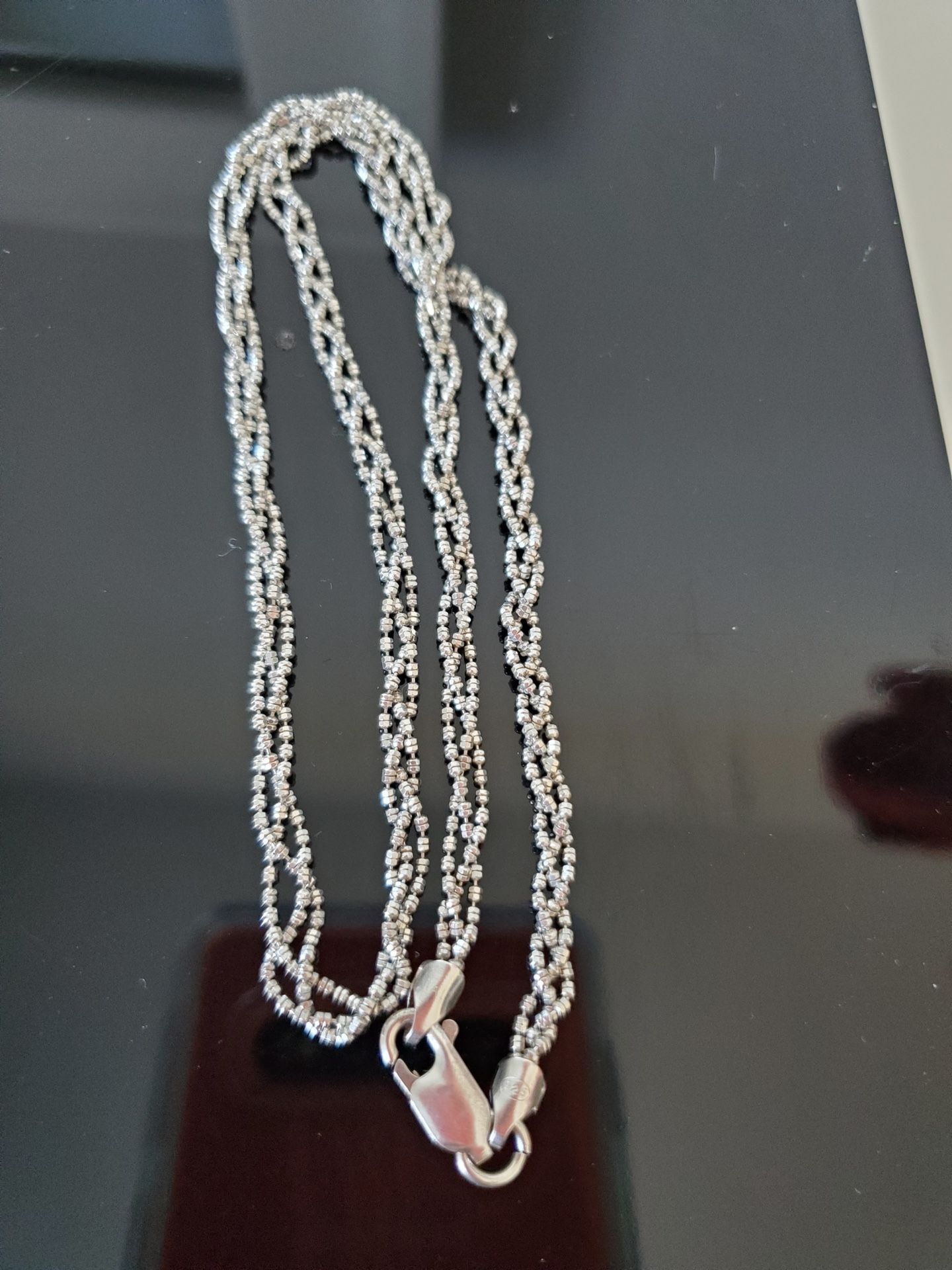 925 Italy Sterling Silver 3 In 1 Necklace