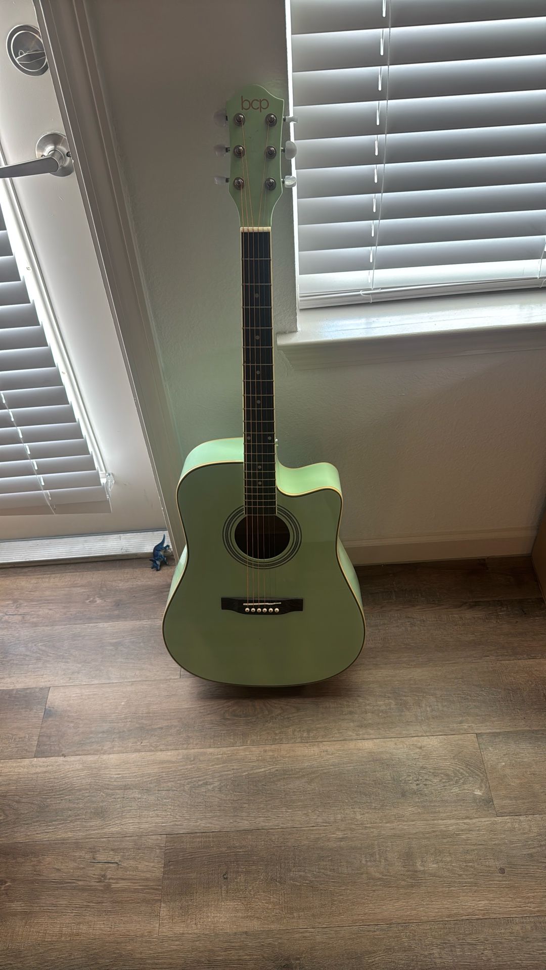 Acoustic Guitar Teal Color 6 String