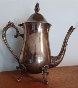#1625, Silver plated tea/ coffee pot.