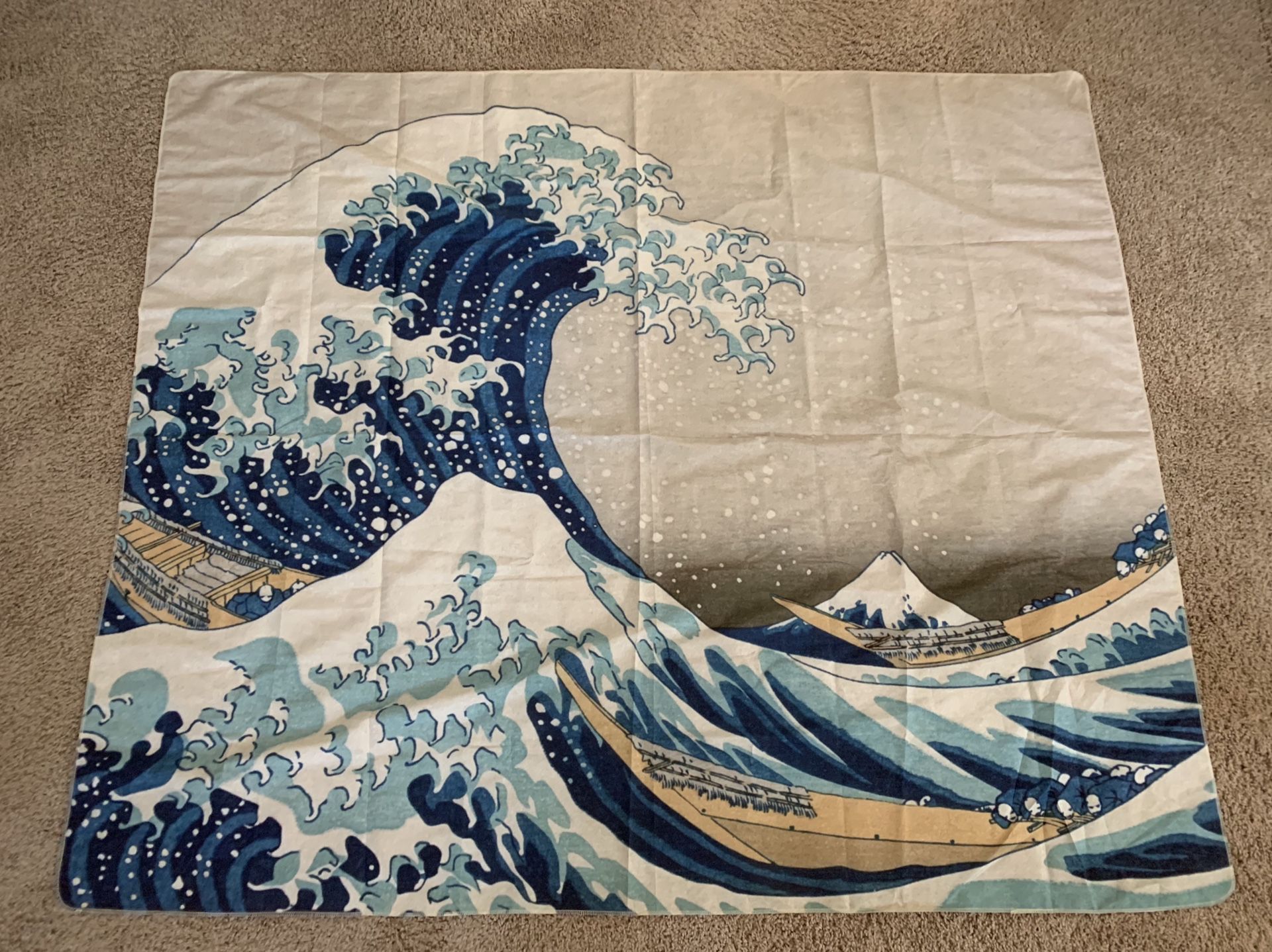 The great wave of kanagawa tapestry