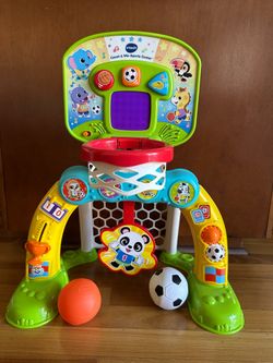 VTech Sports Center Basketball & Soccer Toy – Excellent Condition