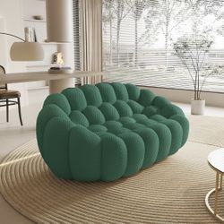 Bubble Sofa Couch,79'' Modern Curved Sofas for Living Room, 2 Seater LoveSofa Lazy Floor Sofa, Large Bean Bag Chair,Deep Seat Floor Sofas Chair Lounge