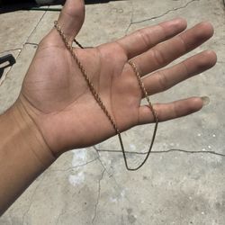 10kt Gold Rope Chain 