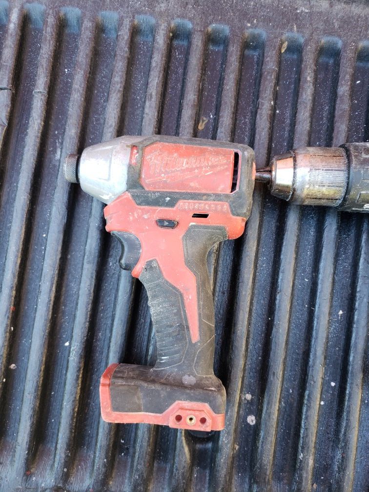 Milwaukee brushless impact and hammer drill