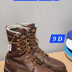 Thorogood Work Boot Size 9 D STEEL MOC TOE 