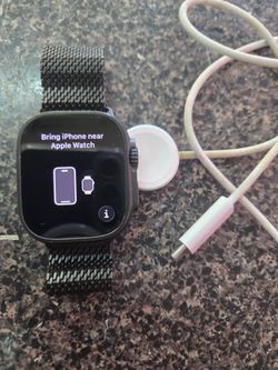 Apple Watch Ultra 2 with Black Milanese Loop Band & Charger