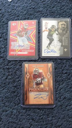 NFL Rookie Autograph Trading Cards Lot of 3