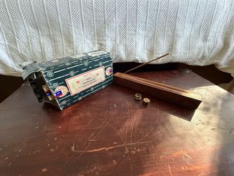 Incense Bundle – Wooden Storage Holder + 11 Satya Scents – $10