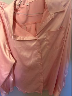 Light pink silk  blouse