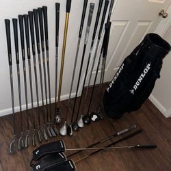 Dunlop Golf clubs And Bag 